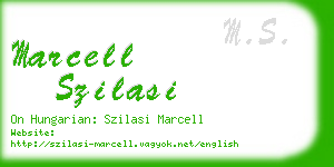 marcell szilasi business card